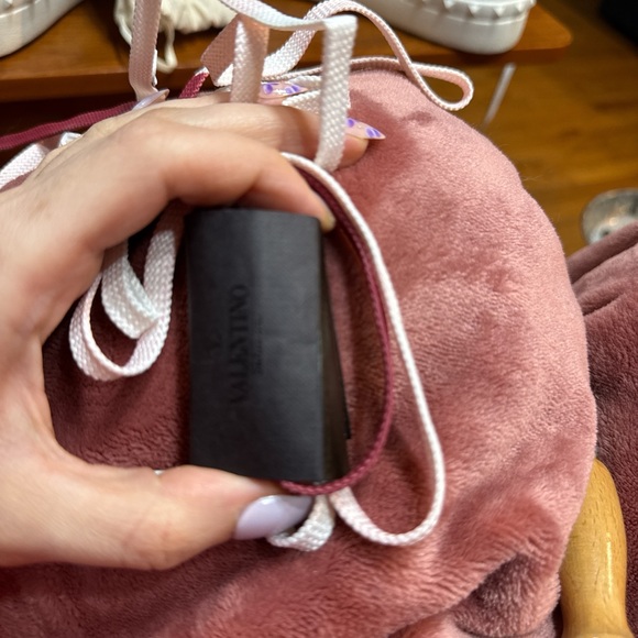 Valentino Garavani White and Burgundy Sneakers - Picture 12 of 12